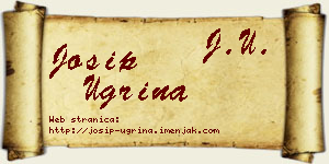 Josip Ugrina vizit kartica